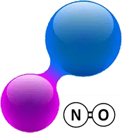 Nitric oxide molecule illustration
