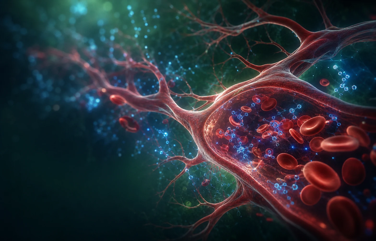 Visualization of healthy circulation and nitric oxide activity