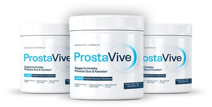 Three tubs of ProstaVive prostate support formula